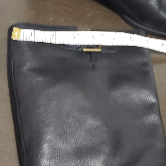 LAUREN Ralph Lauren McLeod Black Lether Riding Boots Knee High 8B - Picture 14 of 14